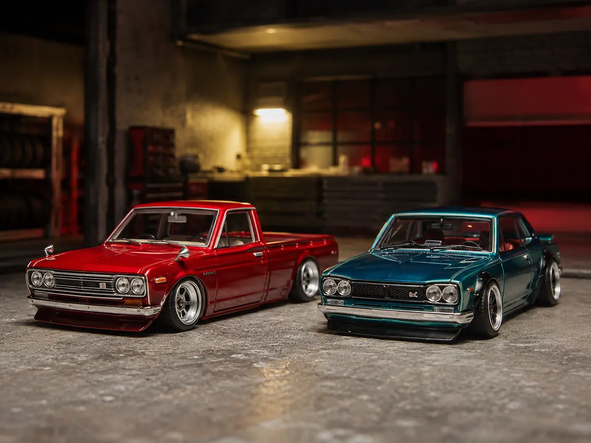 Escena ilustrativa realista de modelos Diecast Kaido House