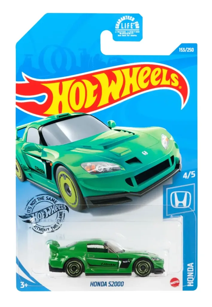 Hot Wheels Honda S2000 (verde), 2020 Main Line #153/250 GHF82