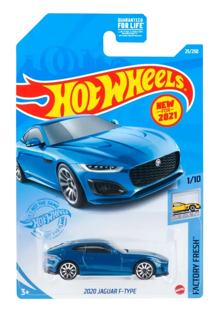 Hot Wheels 2020 Jaguar F-Type, Factory Fresh 1/10, azul metalizado GRX29