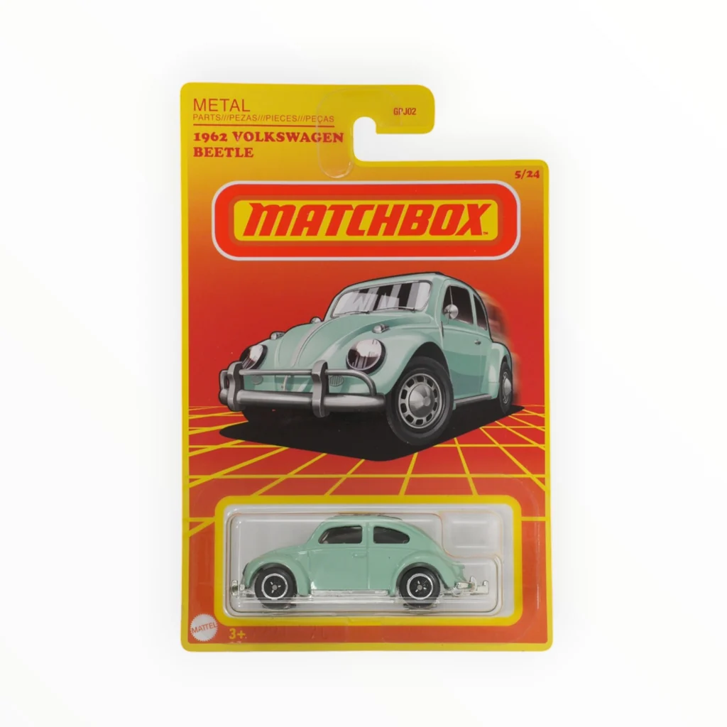 Matchbox 1962 Volkswagen Beetle — Retro Series 2022, 5/24, mint green HFH92