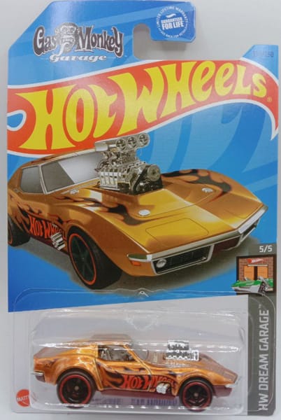 Hot Wheels 2023 Super Treasure Hunt '68 Corvette - Gas Monkey Garage HKL10