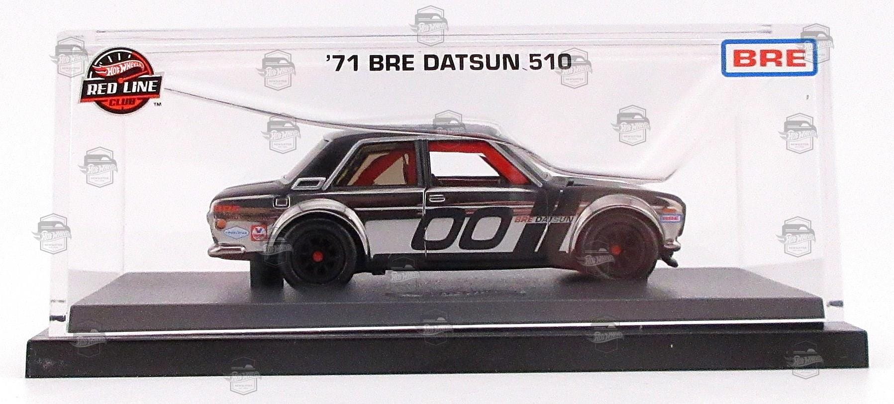 Hot Wheels ’71 BRE Datsun 510 2024 Black Chrome RLC BRE racing livery Hot Wheels RLC ’71 BRE Datsun 510 HWF23