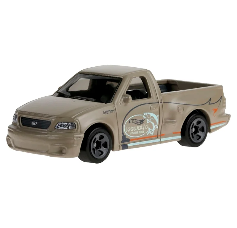 Hot Wheels '99 Ford F-150 SVT Lightning 2025 tan fishing guide Hot Trucks JBB53