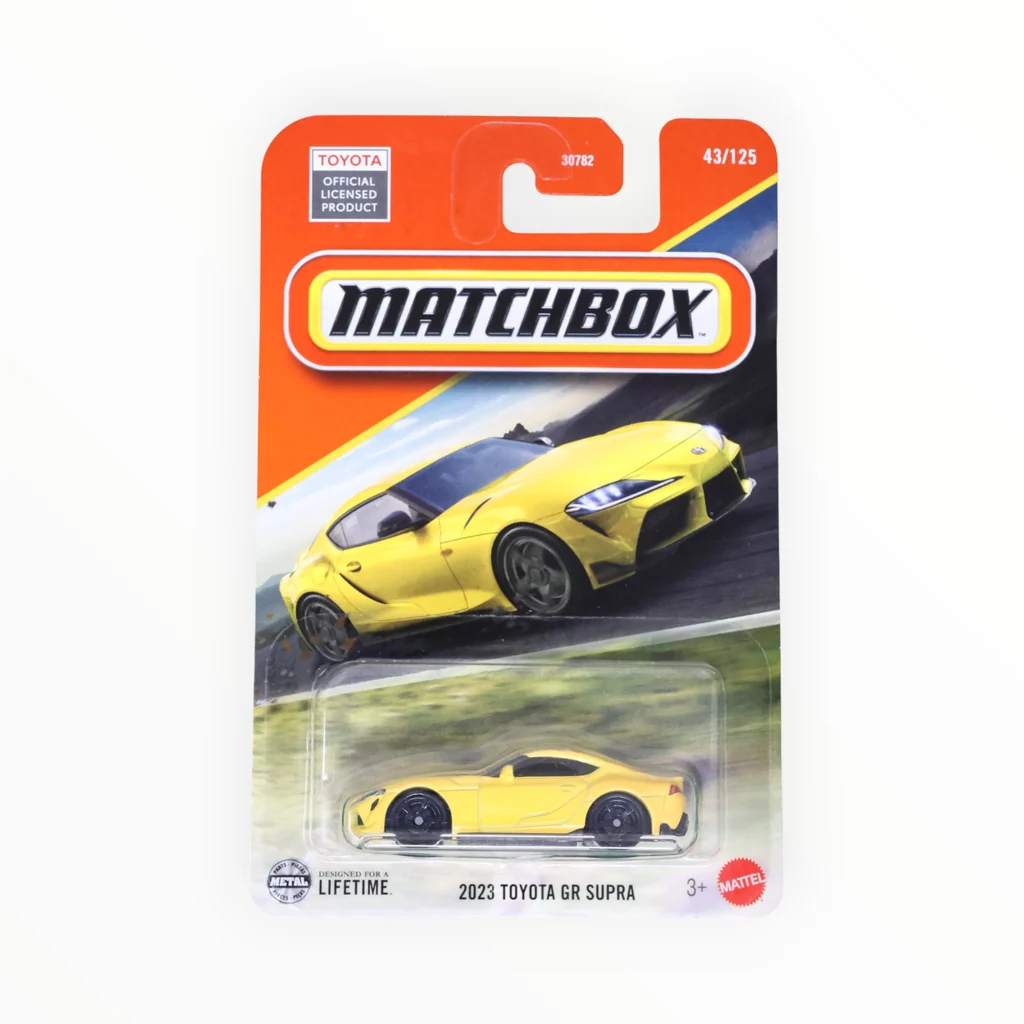 Matchbox 2023 Toyota GR Supra, MBX Road Trip 43/125, amarillo JBP05