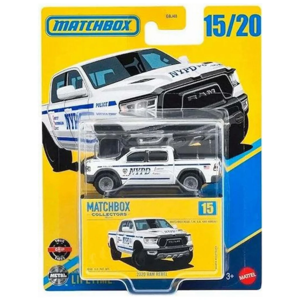 Matchbox Collectors 2020 RAM Rebel NYPD JCL40