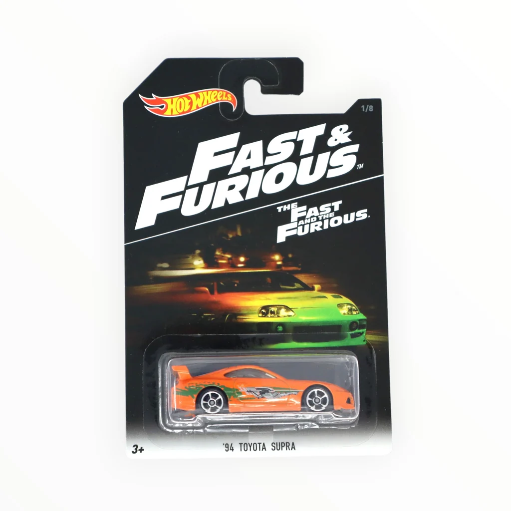 Hot Wheels 1994 Toyota Supra 2016 Fast & Furious orange gray brown decoration Hot Wheels '94 Toyota Supra DVG75