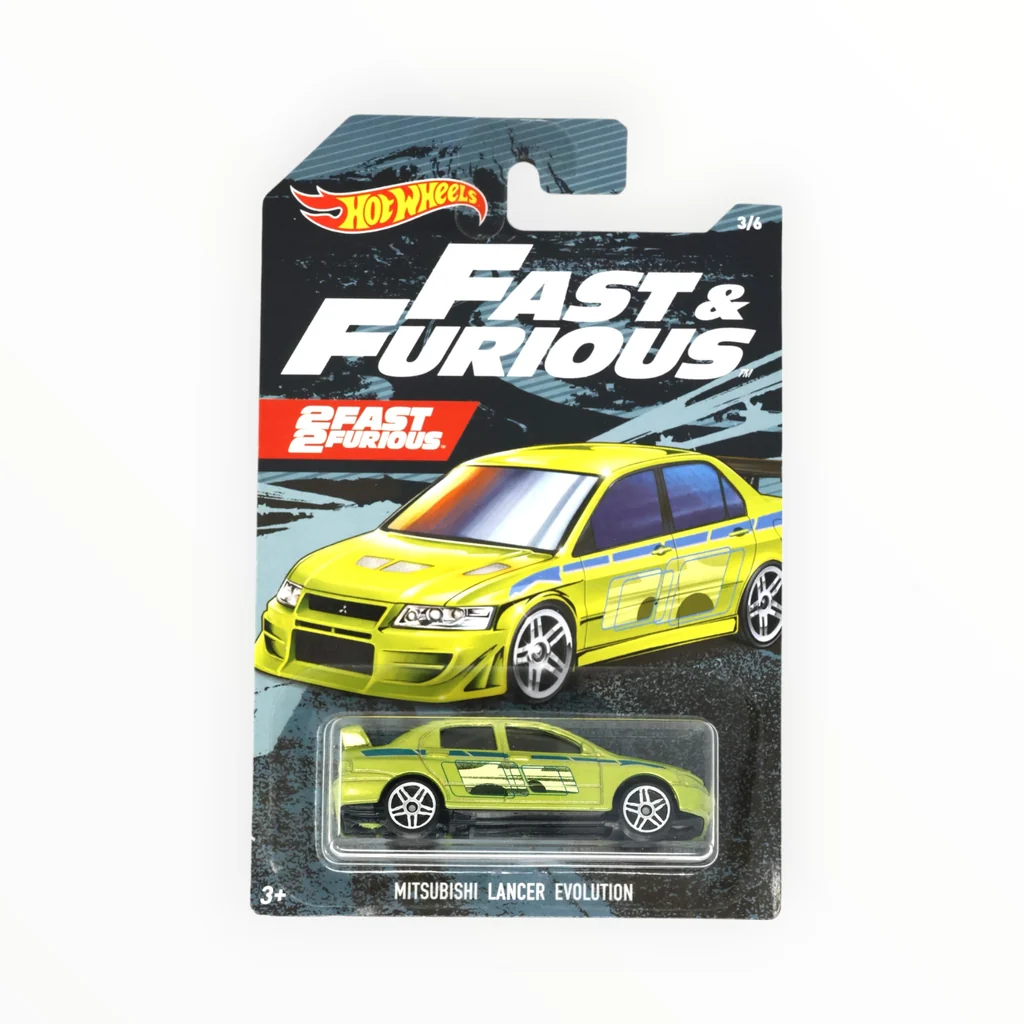Hot Wheels Mitsubishi Lancer Evolution VII 2019 Fast & Furious antifreeze white green decoration FYY56