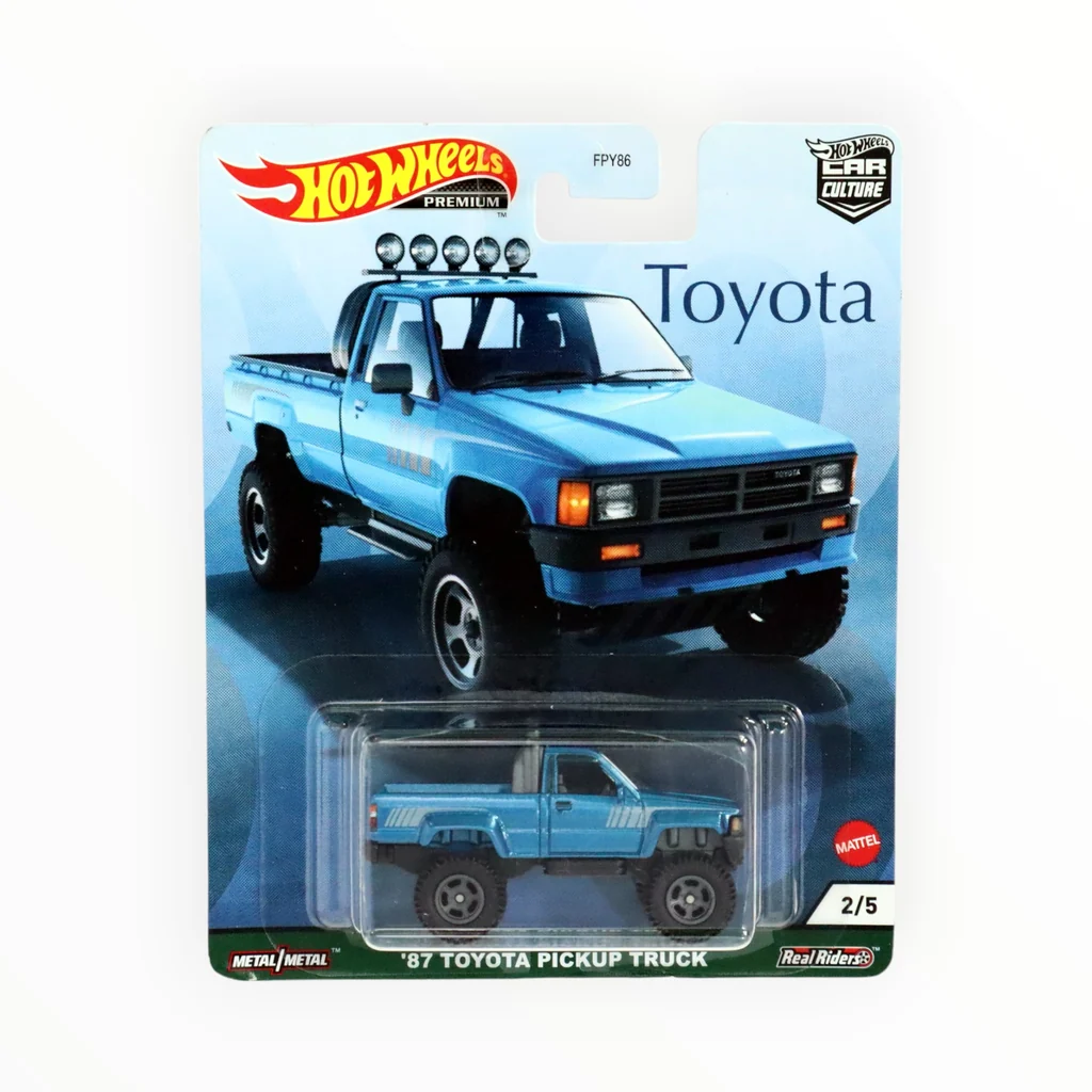 Hot Wheels '87 Toyota Pickup Truck 2021 metalflake blue Toyota GRJ97