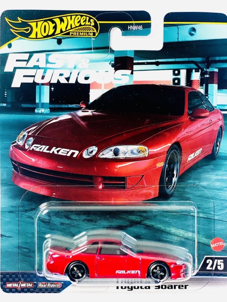 Hot Wheels Toyota Soarer 1992 2024 Fast & Furious pearl red Falken HRT95