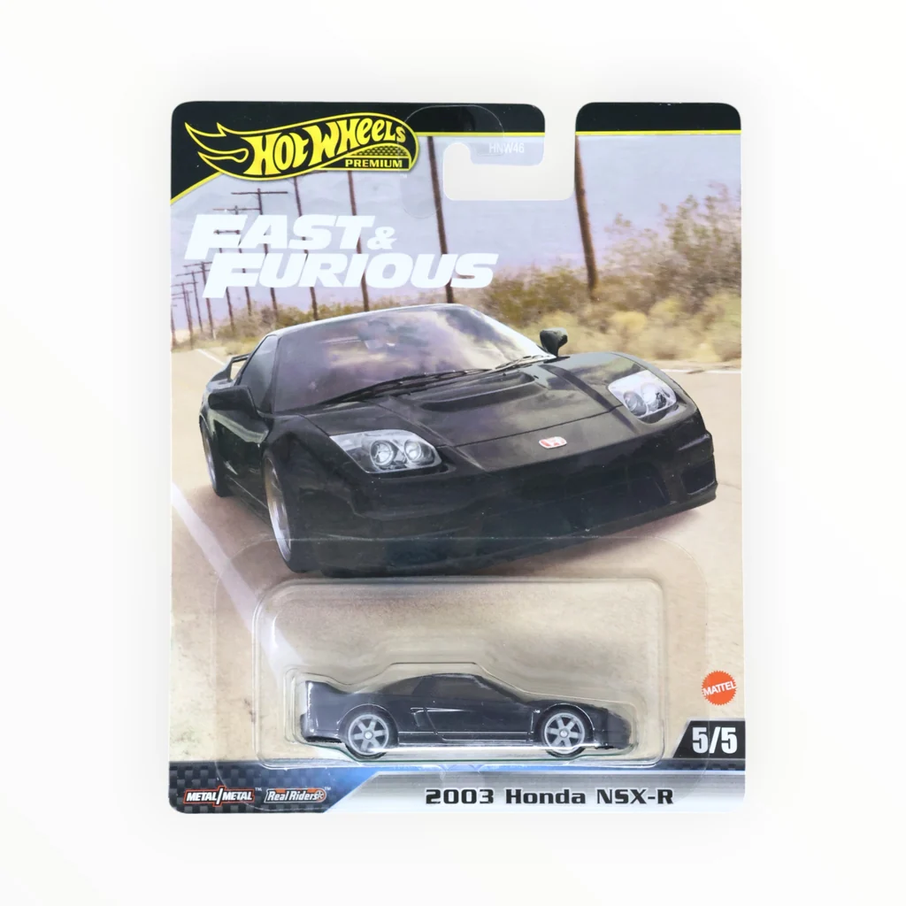 Hot Wheels 2003 Honda NSX Type-R 2024 Fast & Furious black detailed trim HYP67