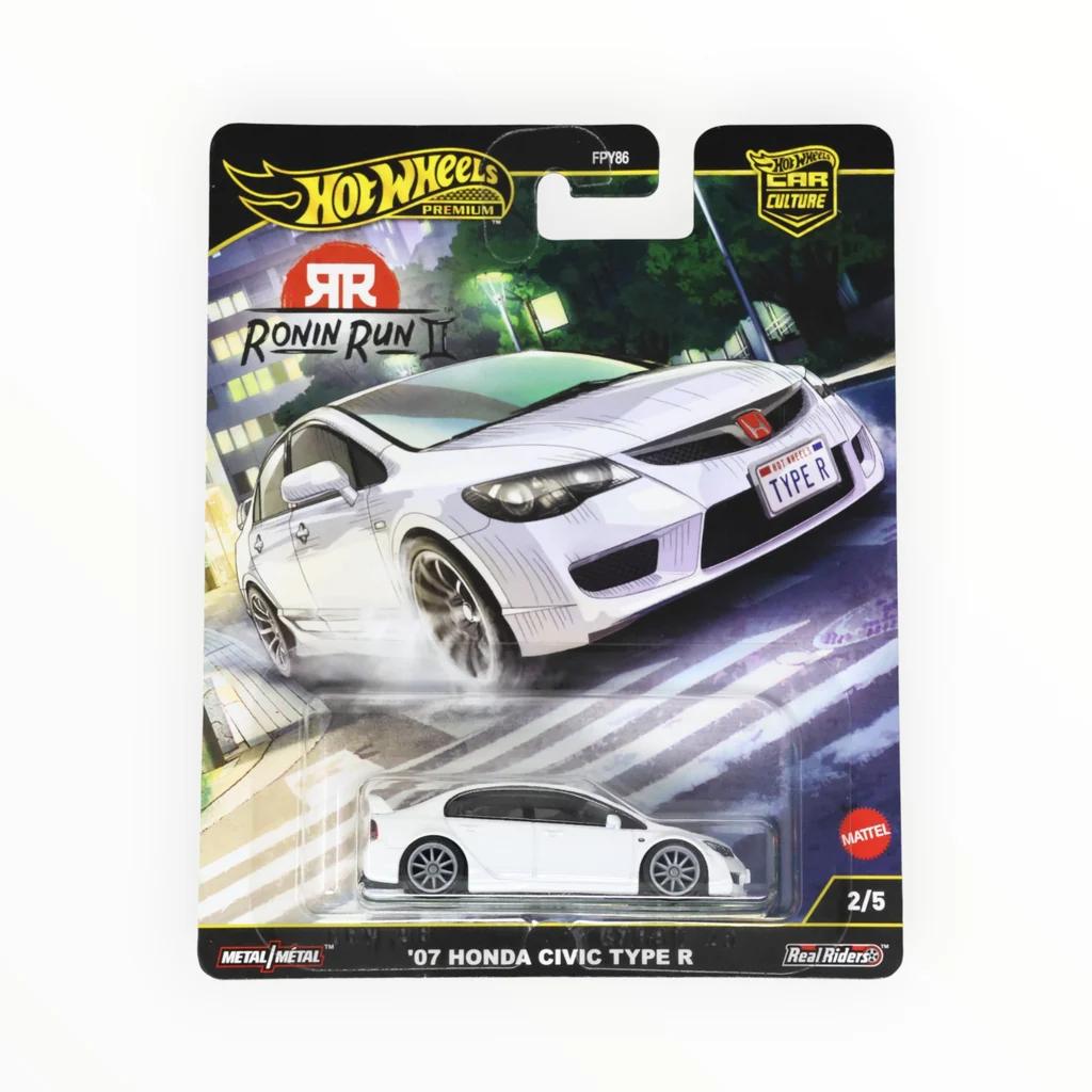 Hot Wheels, '07 Honda Civic Type R, 2025, Ronin Run II, white JBK53