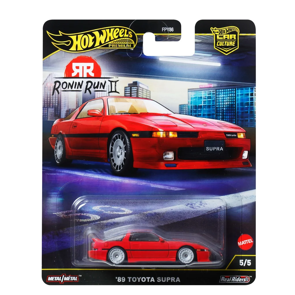 Hot Wheels 1989 Toyota Supra 2025 Ronin Run II red Hot Wheels '89 Toyota Supra JBK90