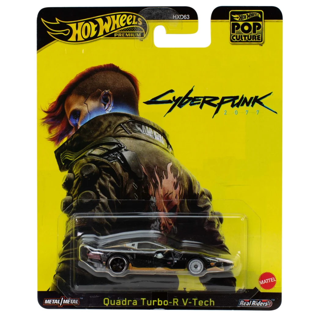 Hot Wheels Quadra Turbo-R V-Tech 2025 Cyberpunk 2077 black JBL57