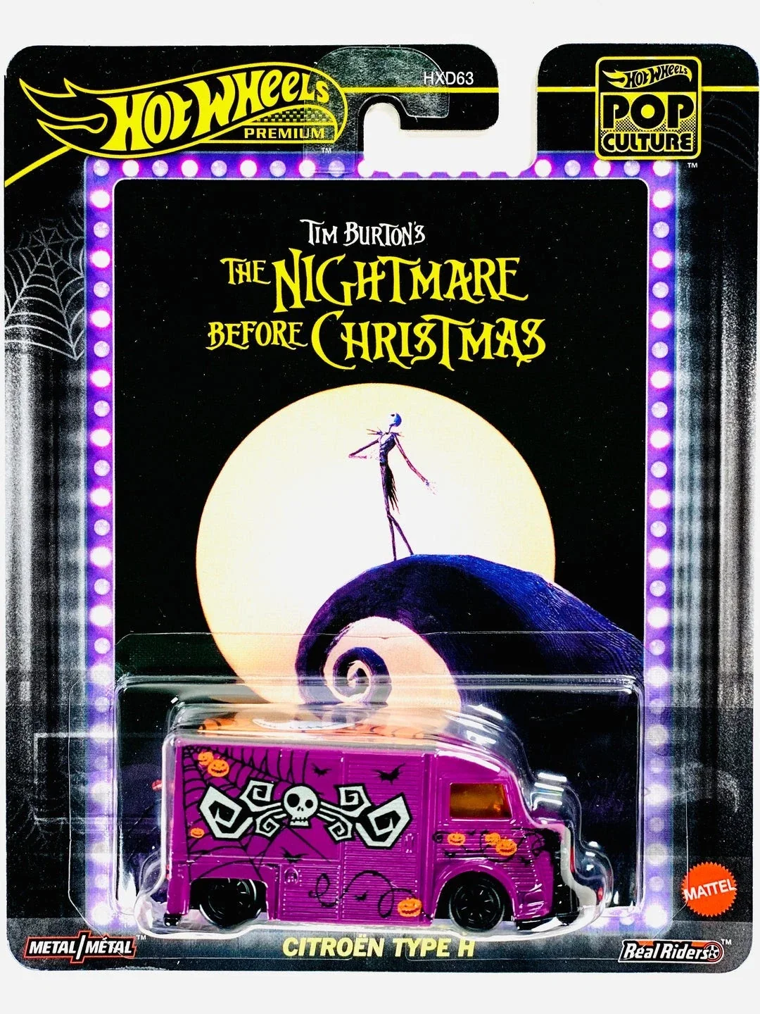 Hot Wheels Citroën Type H 2025 purple The Nightmare Before Christmas Citroën Type H — The Nightmare Before Christmas JBL78