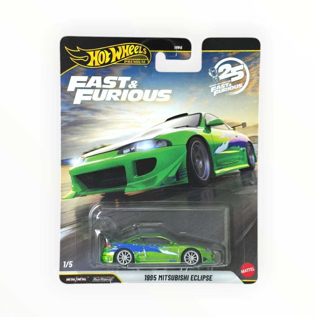 Hot Wheels 1995 Mitsubishi Eclipse 2026 Fast & Furious green JHW68