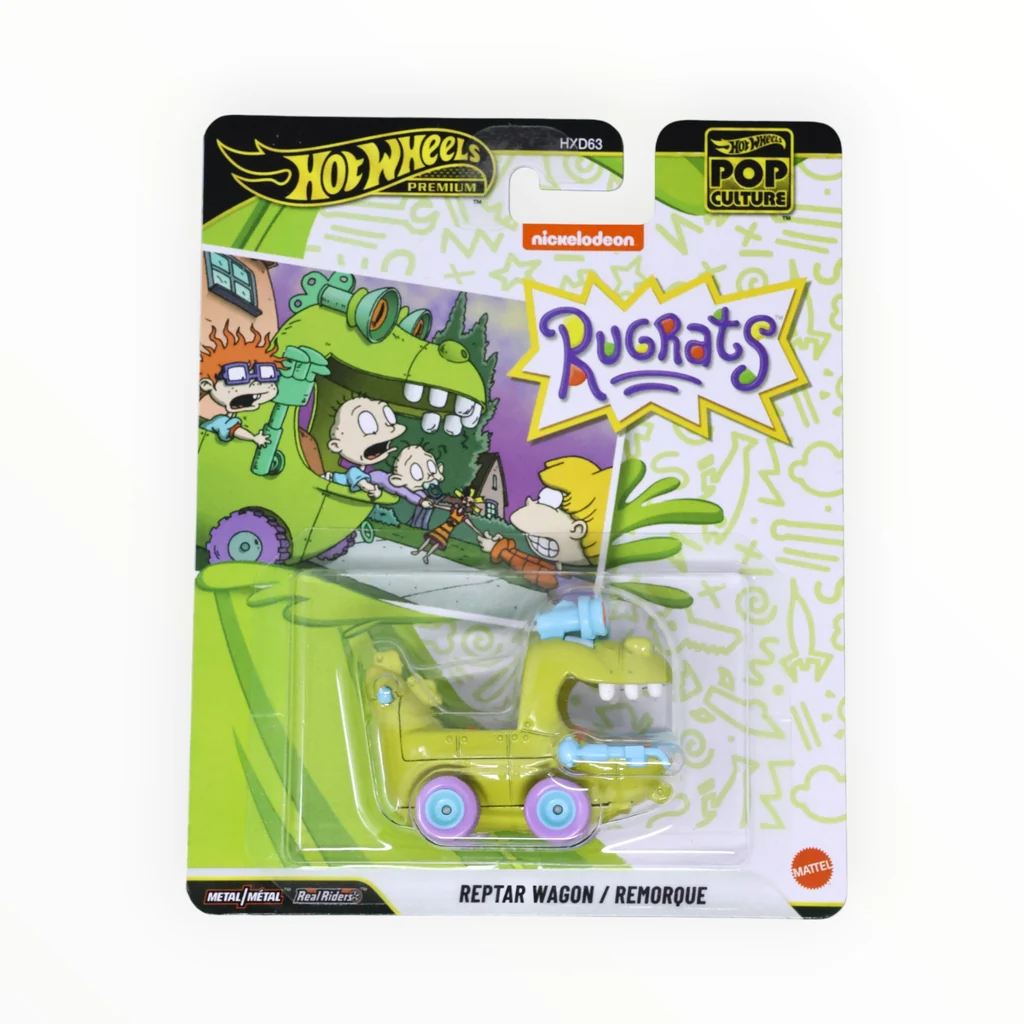 Hot Wheels Reptar Wagon, 2026 Pop Culture, green, Rugrats decoration Hot Wheels Reptar Wagon — Rugrats JHW87