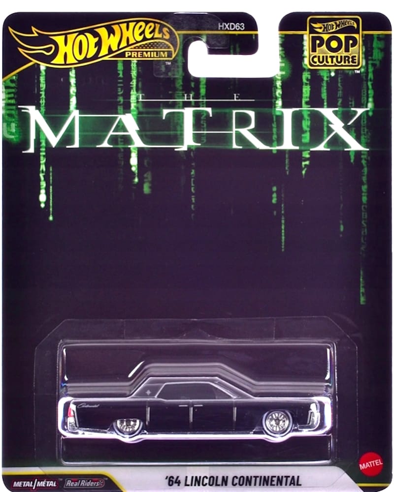 Hot Wheels '64 Lincoln Continental 2026 Pop Culture The Matrix black '64 Lincoln Continental — The Matrix JHW89
