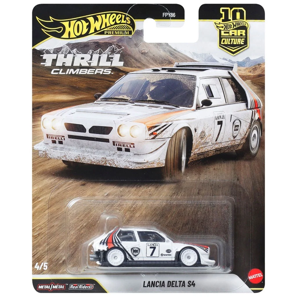 Hot Wheels, Lancia Delta S4, 2026, Thrill Climbers, white, rally decoration JKF01